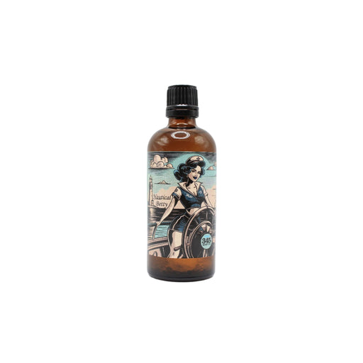 345 Soap Co. 345 Soap Co. Nautical Betty Shaving Collection Shaving Set White Smoke Aftershave Splash 3.4 oz