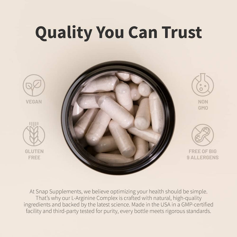 Snap Supplements L-Arginine - Buy 2 Get 1 Free Antique White