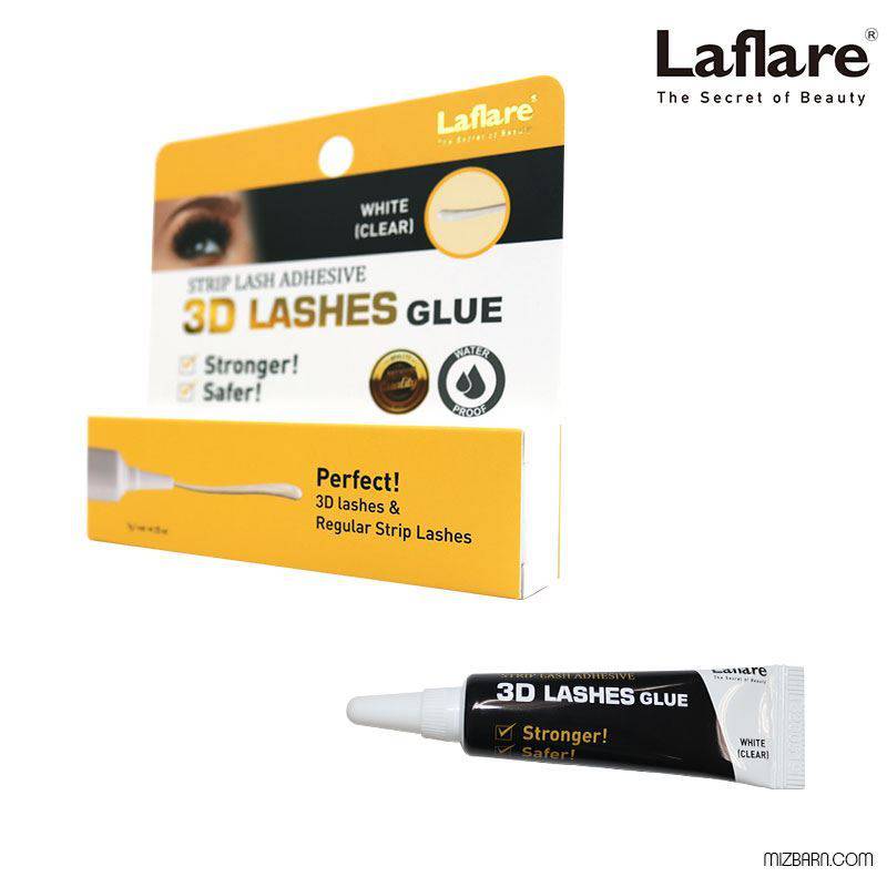 VIP Extensions La Flare 3D Strip Lash Glue, 0.25 oz (7 g) Hair Accessories White Smoke Clear