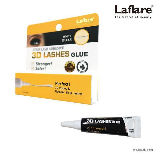VIP Extensions La Flare 3D Strip Lash Glue, 0.25 oz (7 g) Hair Accessories White Smoke Clear