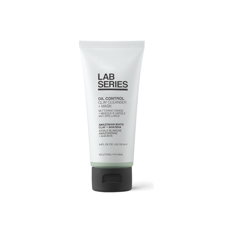 Lab Series Lab Series Oil Control Clay Cleanser + Mask, 3.4-oz. Facial Cleanser/Mask Light Gray