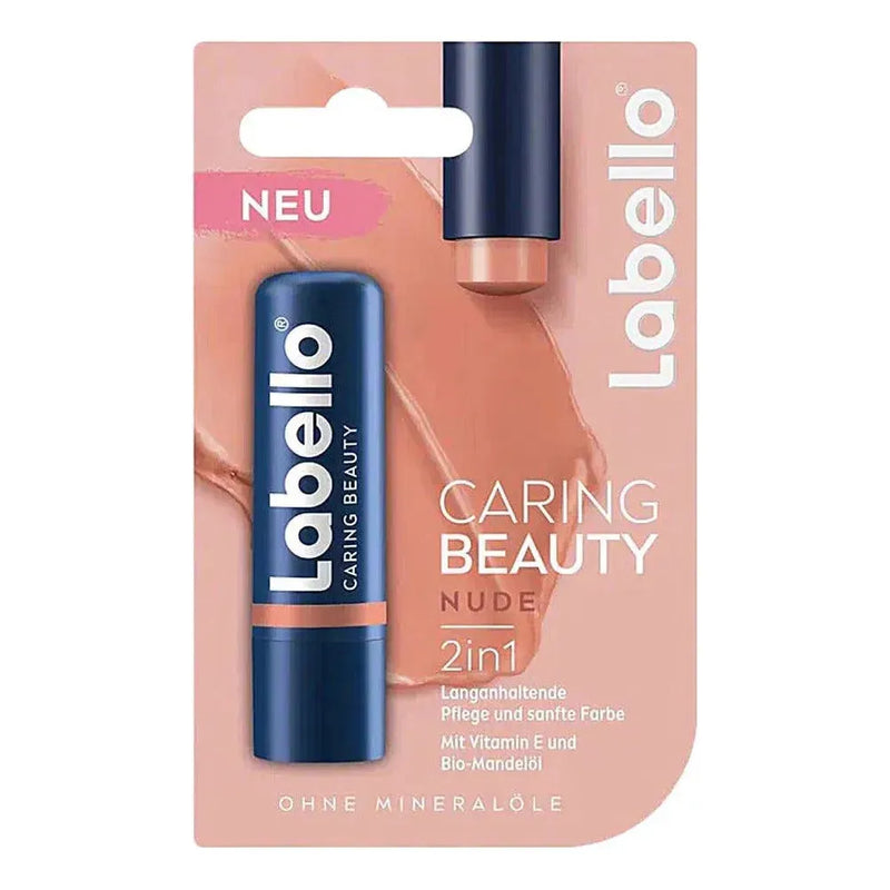 Labello Labello Caring Beauty Nude 2 in 1 Lip Balm 4.8g Lip Balm Tan