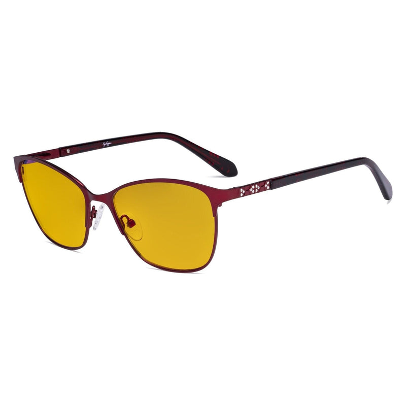 eyekeeper.com Blue Light Blockers Glasses Classic Style Eyeglasses LX19023-BB90 Eyeglasses Dark Slate Gray Red / without magnification