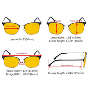 eyekeeper.com Blue Light Filter Glasses Classic Reading Glasses LX19018-BB90 Eyeglasses Gold Black / without magnification,Purple / without magnification,Red / without magnification
