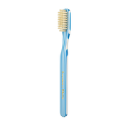 KOH-I-NOOR Beauty USA Capri Medium Natural Bristles Toothbrush by Lavorati a Mano Toothbrush White Smoke Blue