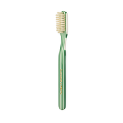 KOH-I-NOOR Beauty USA Capri Medium Natural Bristles Toothbrush by Lavorati a Mano Toothbrush White Smoke Green
