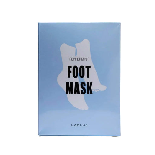 Nava Beauty LAPCOS Soothing Peppermint Foot Mask 5 Pack - Korean Mask Dark Gray