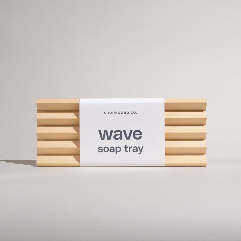 Shore Soap Co. Large Wave Soap Tray Accessories Light Gray