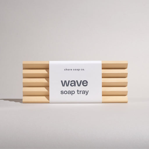 Shore Soap Co. Large Wave Soap Tray Accessories Light Gray