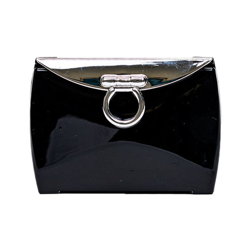 Brandon Brandon Evening Clutch Compact Mirror Collection Apparel & Accessories Black Midnight Black