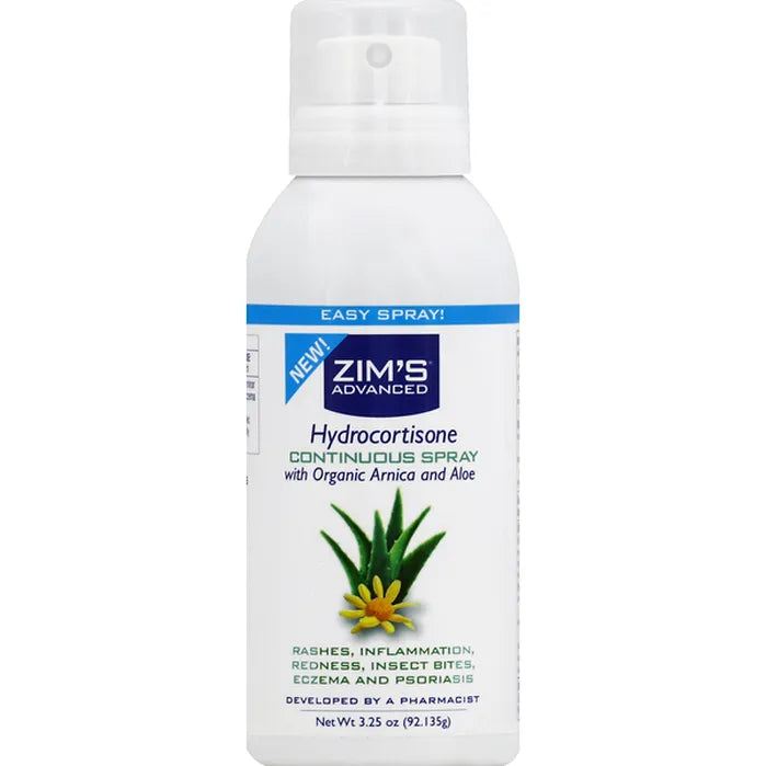 Zim's Zim's Hydrocortisone, Continuous Spray 3.25 oz Health Care Lavender