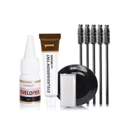 VIP Extensions Lash & Brow Tint Kit, Professional Semi-Permanent 2-IN-1 Eyelash Accessories White Smoke BROWN,BLACK