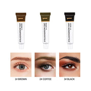 VIP Extensions Lash & Brow Tint Kit, Professional Semi-Permanent 2-IN-1 Eyelash Accessories White Smoke BROWN,BLACK