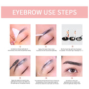 VIP Extensions Lash & Brow Tint Kit, Professional Semi-Permanent 2-IN-1 Eyelash Accessories White Smoke BROWN,BLACK