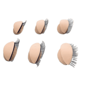 VIP Extensions VIP Lashes Training Head Eyes Replacement, Set of 3 Pairs Salon Supplies Black