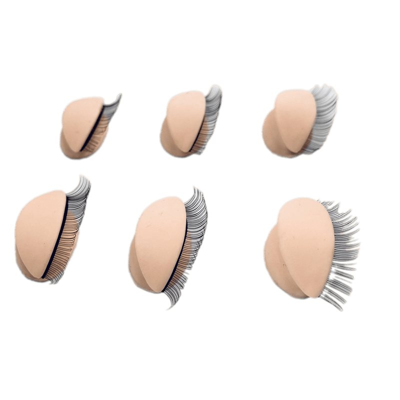 VIP Extensions VIP Lashes Training Head Eyes Replacement, Set of 3 Pairs Salon Supplies Black