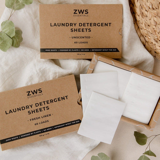 ZeroWasteStore.com Laundry Detergent Sheets Laundry Detergent Rosy Brown Fresh Linen,Unscented