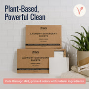 ZeroWasteStore.com Laundry Detergent Sheets Laundry Detergent Light Gray Fresh Linen,Unscented