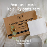 ZeroWasteStore.com Laundry Detergent Sheets Laundry Detergent Gray Fresh Linen,Unscented