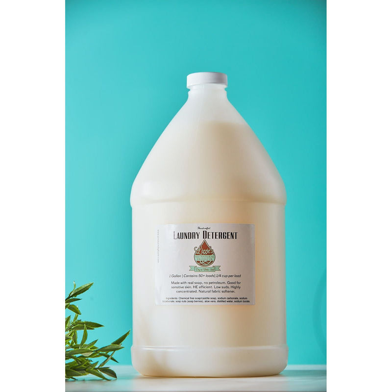 Lizzie's All-natural Products Laundry Detergent Medium Turquoise 1 Gallon