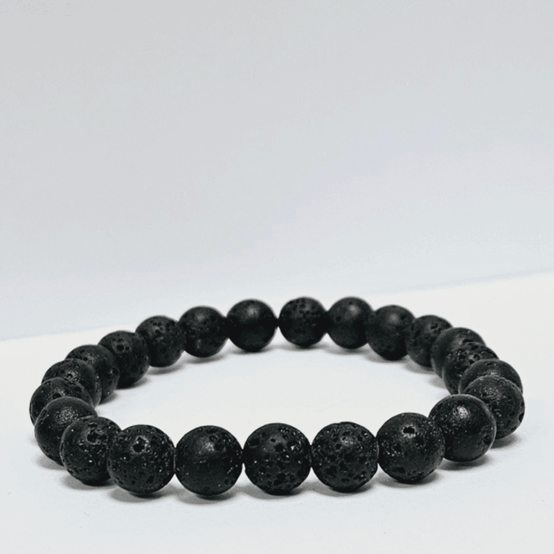 ZAQ Skin & Body Lava Bracelet - Courage Light Gray 6mm,8mm,10mm