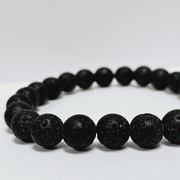 ZAQ Skin & Body Lava Bracelet - Courage Light Gray 6mm,8mm,10mm