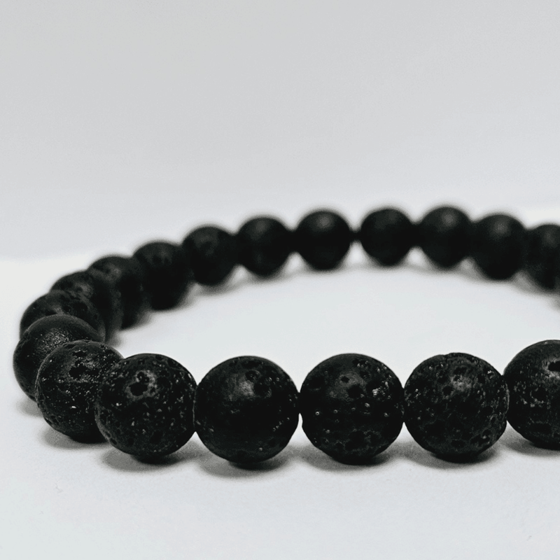 ZAQ Skin & Body Lava Bracelet - Courage Light Gray 6mm,8mm,10mm