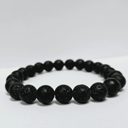 ZAQ Skin & Body Lava Bracelet - Courage Light Gray 6mm,8mm,10mm