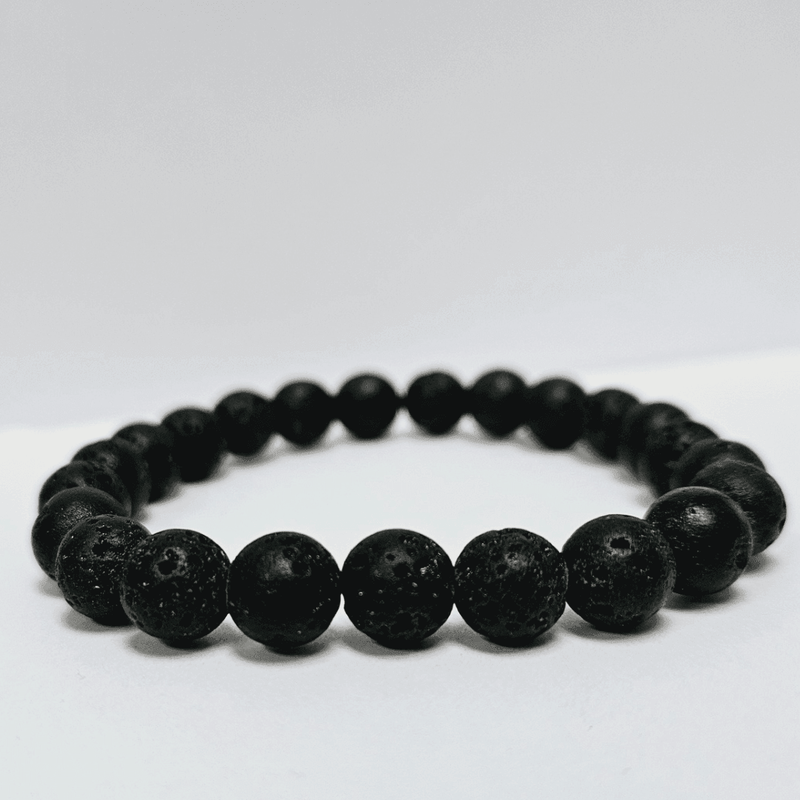 ZAQ Skin & Body Lava Bracelet - Courage Light Gray 6mm,8mm,10mm