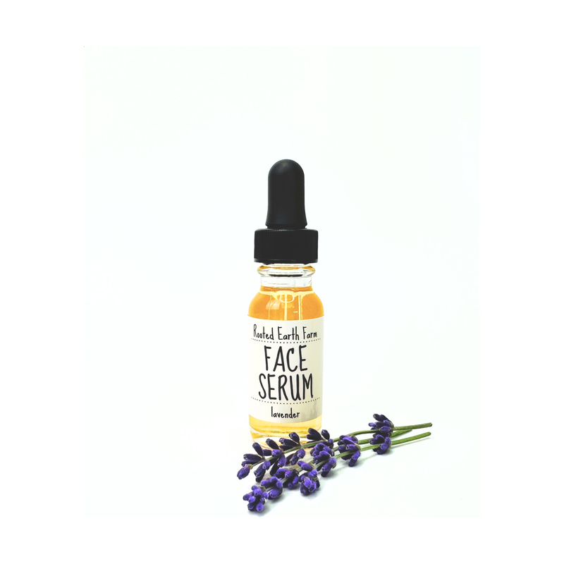 Rooted Earth Farm + Apothecary Herbal Face Serum - 1/2 oz Skin + Face Serums White Smoke lavender,lavender+ylang ylang,frankincense,herbal (natural),LavenderFrankincense