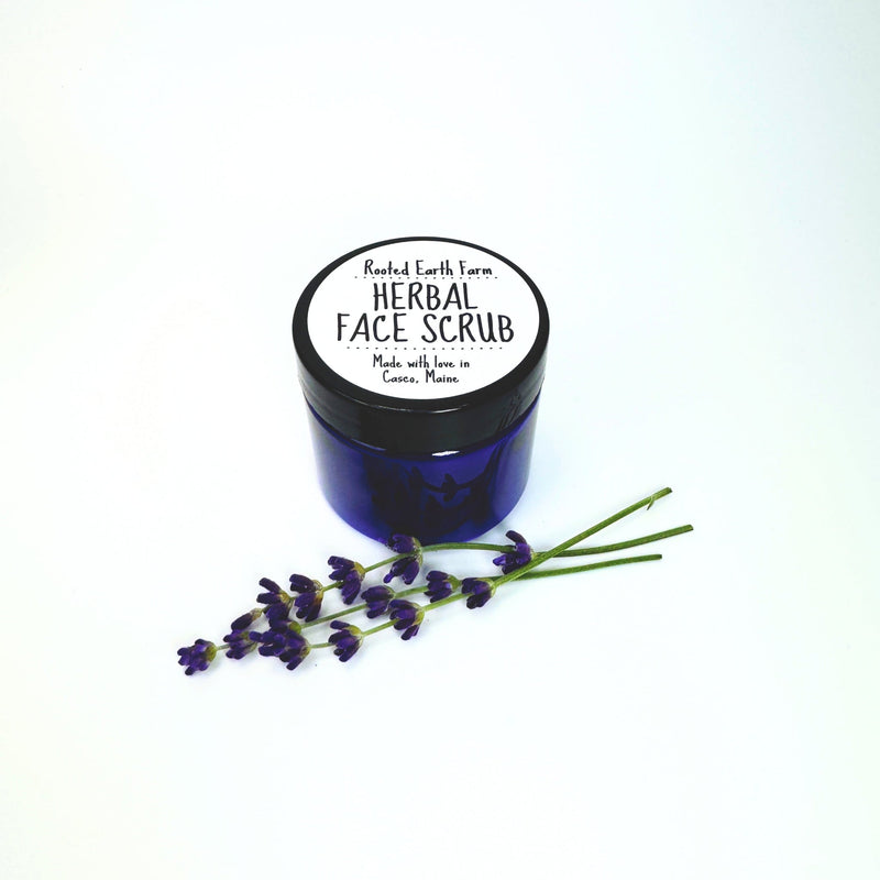Rooted Earth Farm + Apothecary Herbal Face Scrub Face Masks + Scrubs White Smoke 2 oz