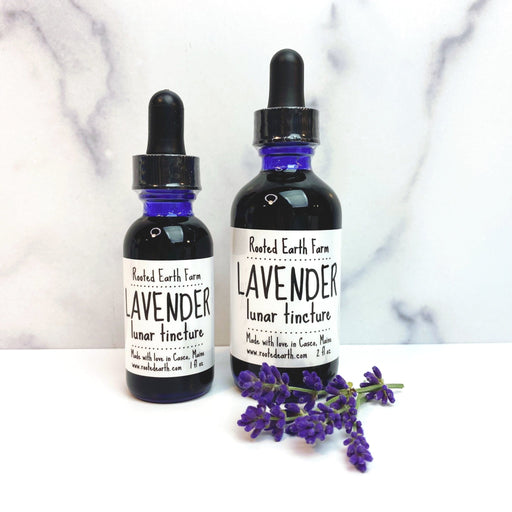 Rooted Earth Farm + Apothecary Lavender Tincture Tinctures + Capsules White Smoke 1 oz,2 oz