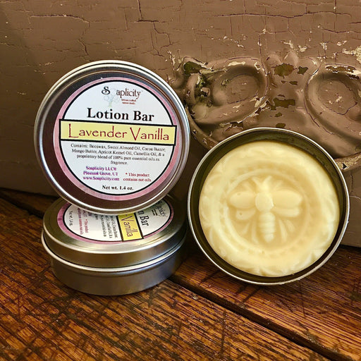 Soaplicity Lavender Vanilla Lotion Bar Lotion Bar Saddle Brown