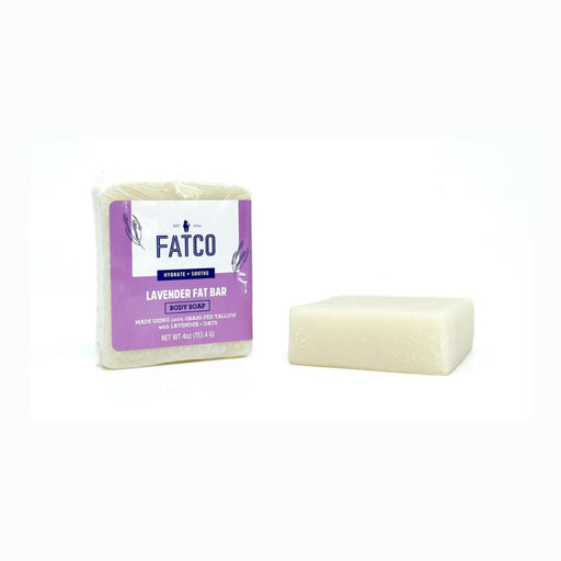 FATCO Skincare Products Lavender Fat Bar, 4 Oz Antique White