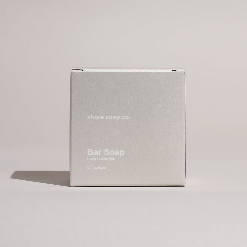 Shore Soap Co. Lazy Lavender Bar Soap Bar Soap Light Gray Single Bar,3 for $24