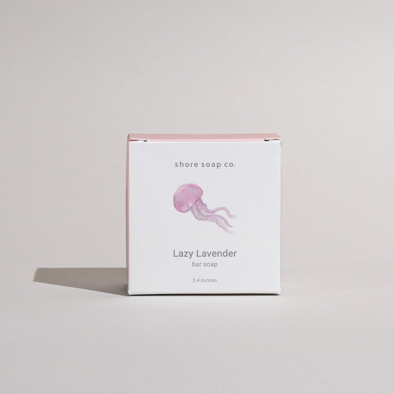 Shore Soap Co. Lazy Lavender Bar Soap Bar Soap Light Gray Single Bar
