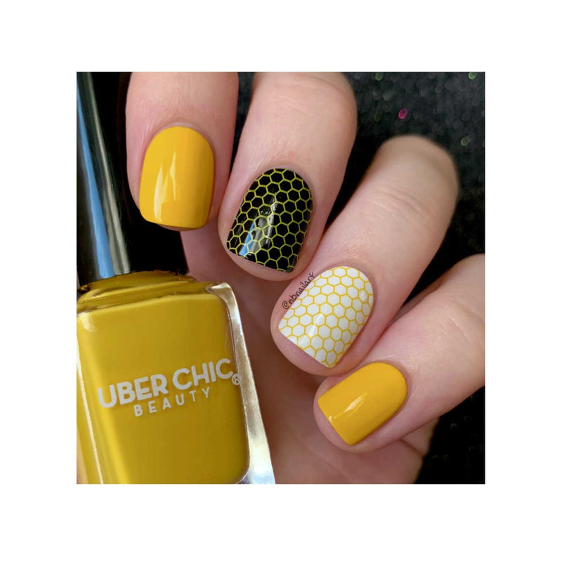 UberChic Beauty Lazy Little Bumblebee - Stamping Polish Stamping Polish Dark Khaki