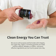 Snap Supplements L-Carnitine Sugar-Free Blueberry Gummies Antique White