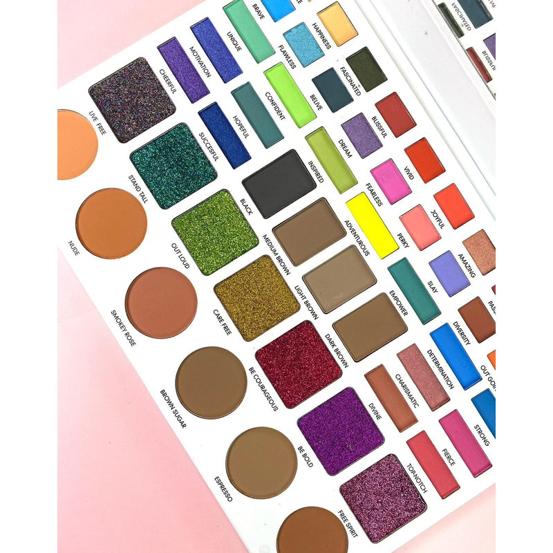 Prolux Cosmetics Live in Color Eyeshadow Palette Eyeshadow Palette Antique White