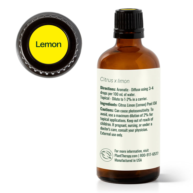 Plant Therapy Lemon Essential Oil Essential Oil Beige 10 mL,30 mL,100 mL