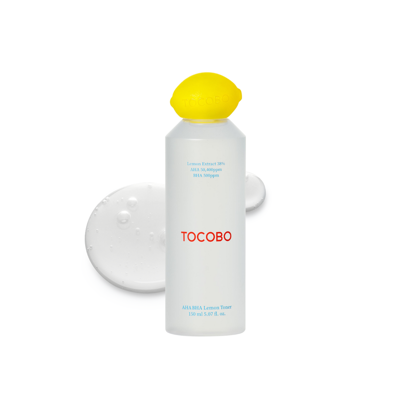 AsiaBeautyMall TOCOBO AHA BHA Lemon Facial Toner Toner Lotion White Smoke