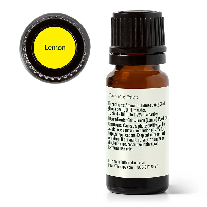 Plant Therapy Lemon Essential Oil Essential Oil White Smoke 10 mL,30 mL,100 mL