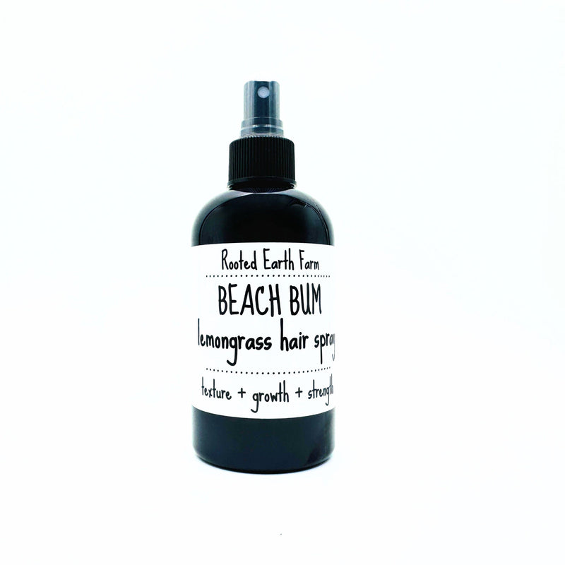 Rooted Earth Farm + Apothecary Beach Bum Hair Spray Hair + Nail Care White Smoke Lemongrass