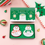 Spongellé Let It Snow | Holiday Snowman Gift Set Body Wash Infused Buffer Sea Green