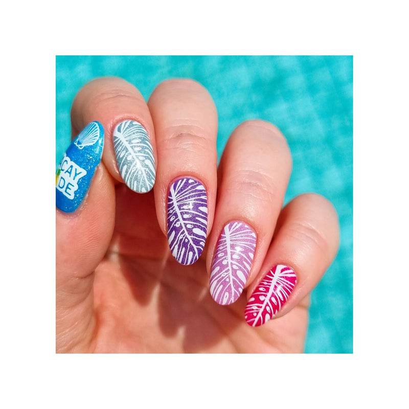 UberChic Beauty Let's Get Lost Stamping Plate Dark Salmon