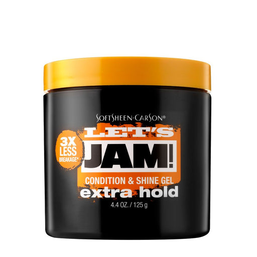 VIP Extensions Let's Jam Shining & Conditioning Gel, Extra Hold 4.4 oz Hair Gel Black