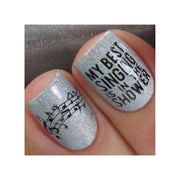 UberChic Beauty Let's Rock Stamping Plate Dim Gray