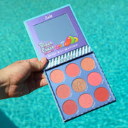 Rude Cosmetics Blush Crush 9 Color Blush Palette - Level Up Face Medium Turquoise Level Up