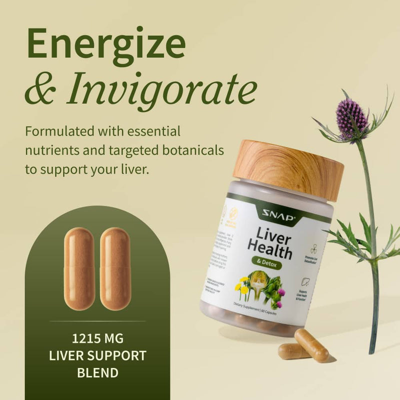 Snap Supplements Liver Health & Detox - 3 Month Supply hidden Pale Goldenrod