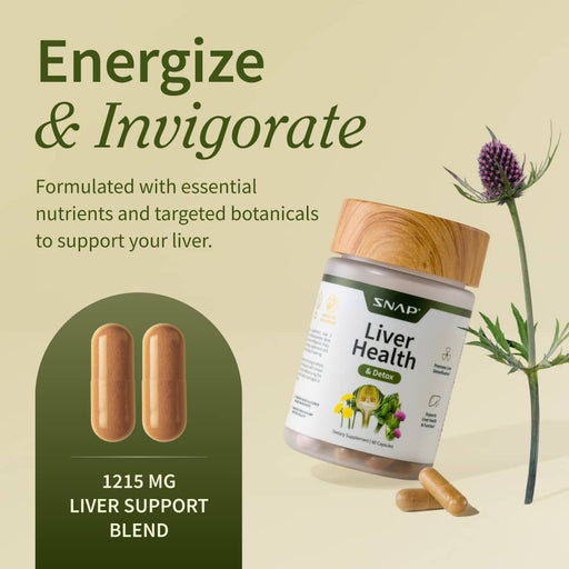Snap Supplements Liver Health & Detox - 3 Month Supply hidden Pale Goldenrod